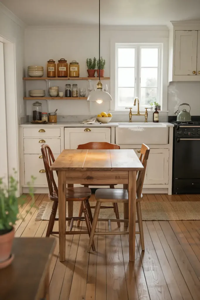  Warm Country Kitchen with Vintage Touches