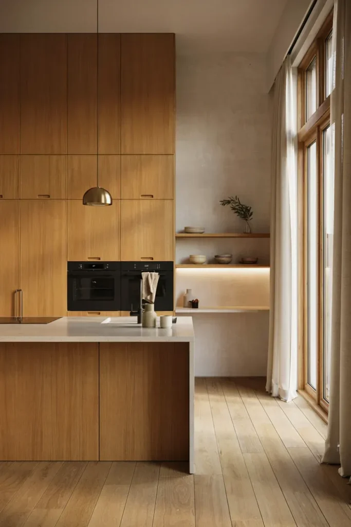 Warm Oak Cabinetry