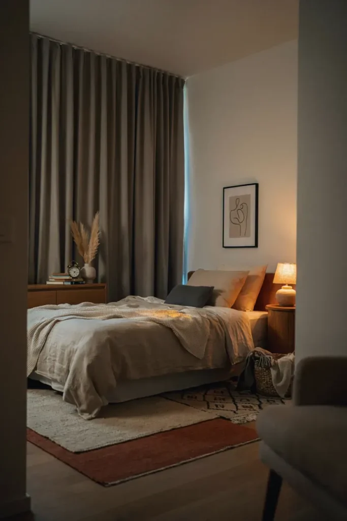 Warm Taupe Blackout Curtain Inspiration