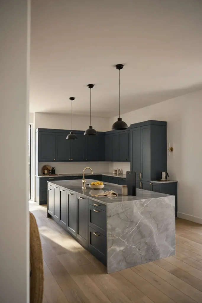 Charcoal Marble Island