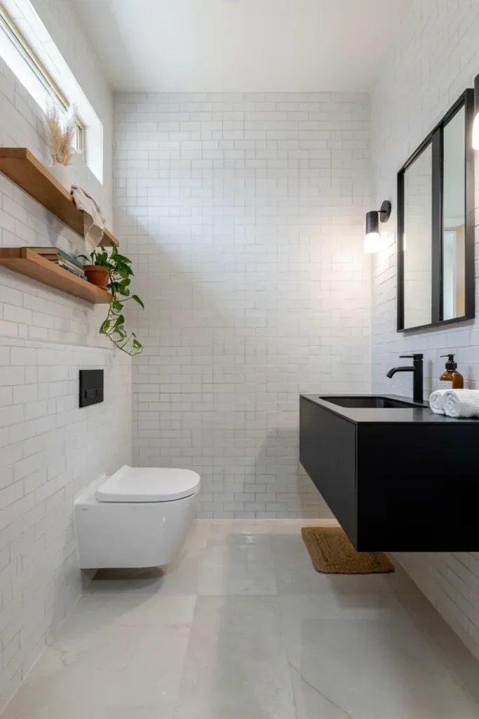 Floating Wood Shelves