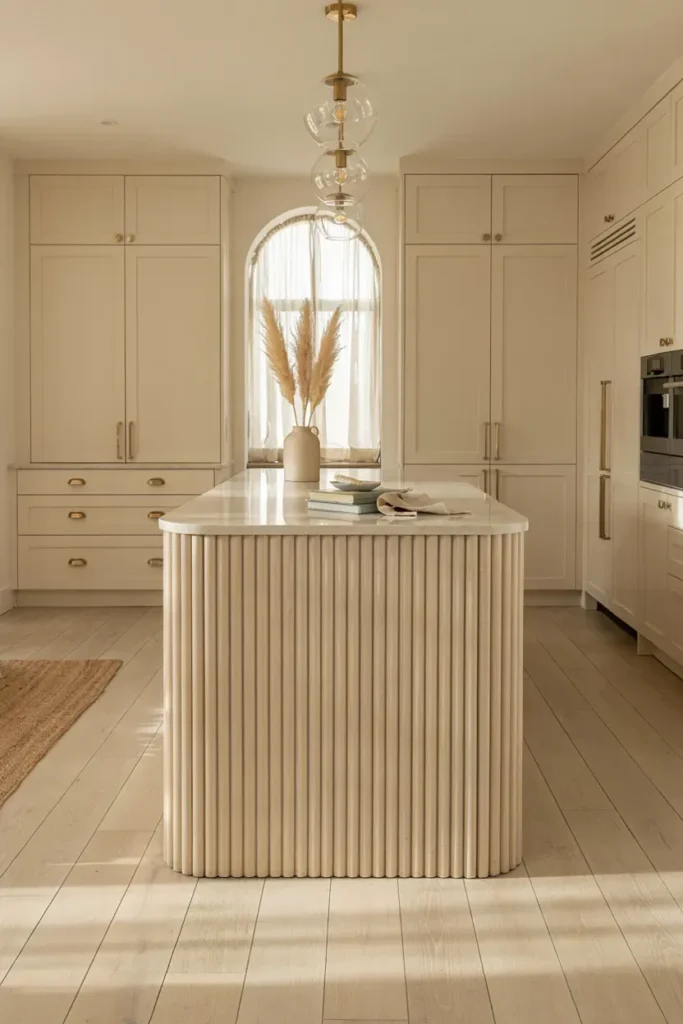 Fluted Wood Island