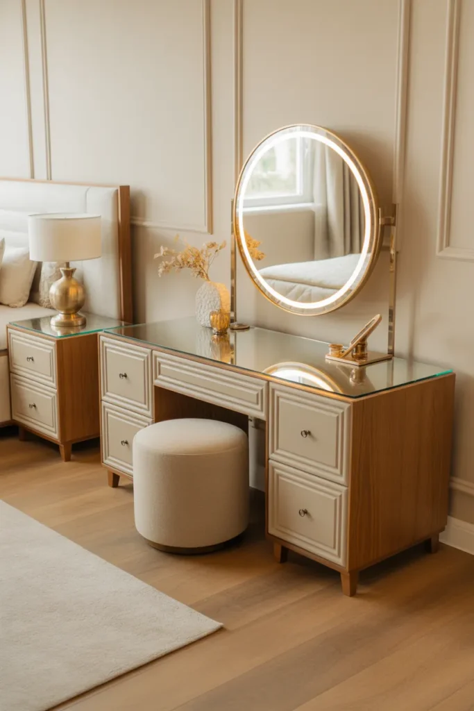 Glass Top Vanity