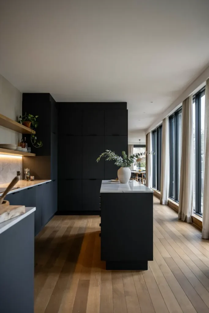 Matte Black Cabinetry