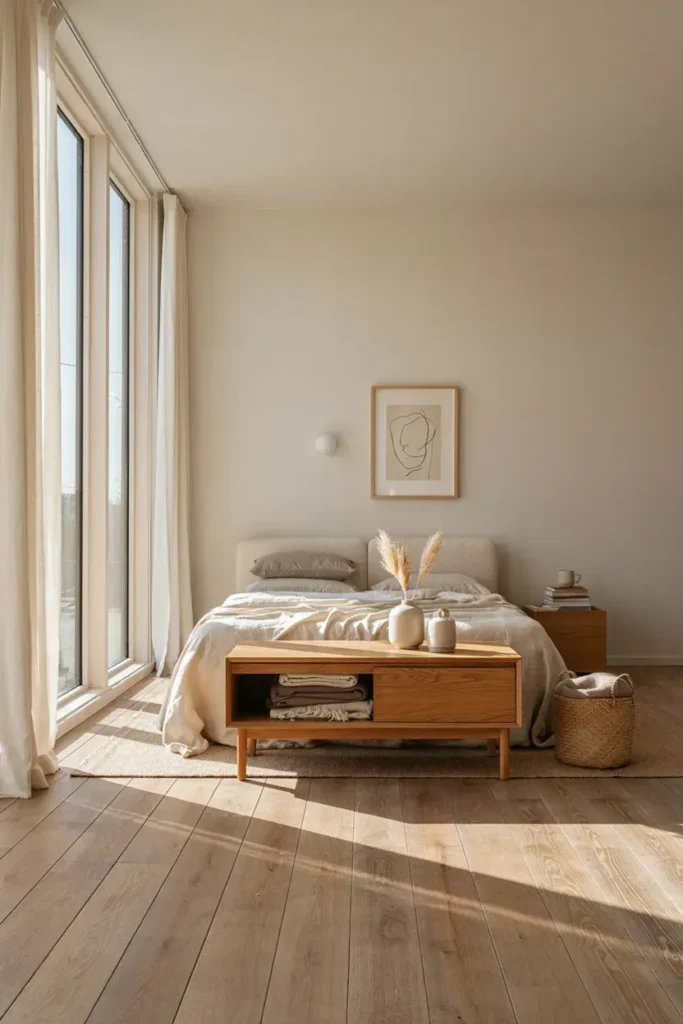 Oak Storage Bench