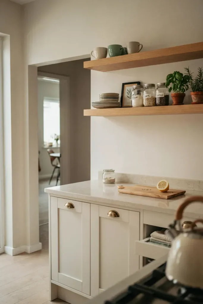 Open Oak Shelving