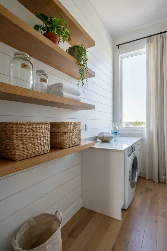 Open Wood Shelving