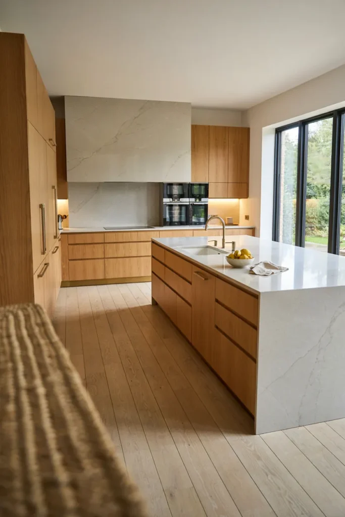 Quartz Slab Backsplash
