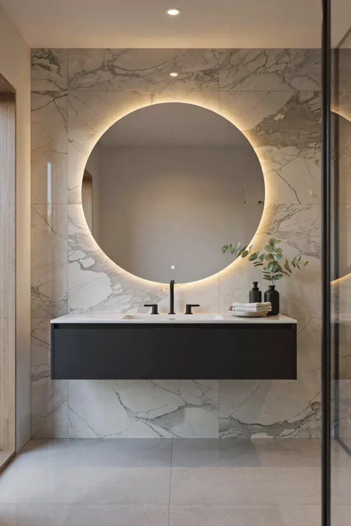 Round Statement Mirror