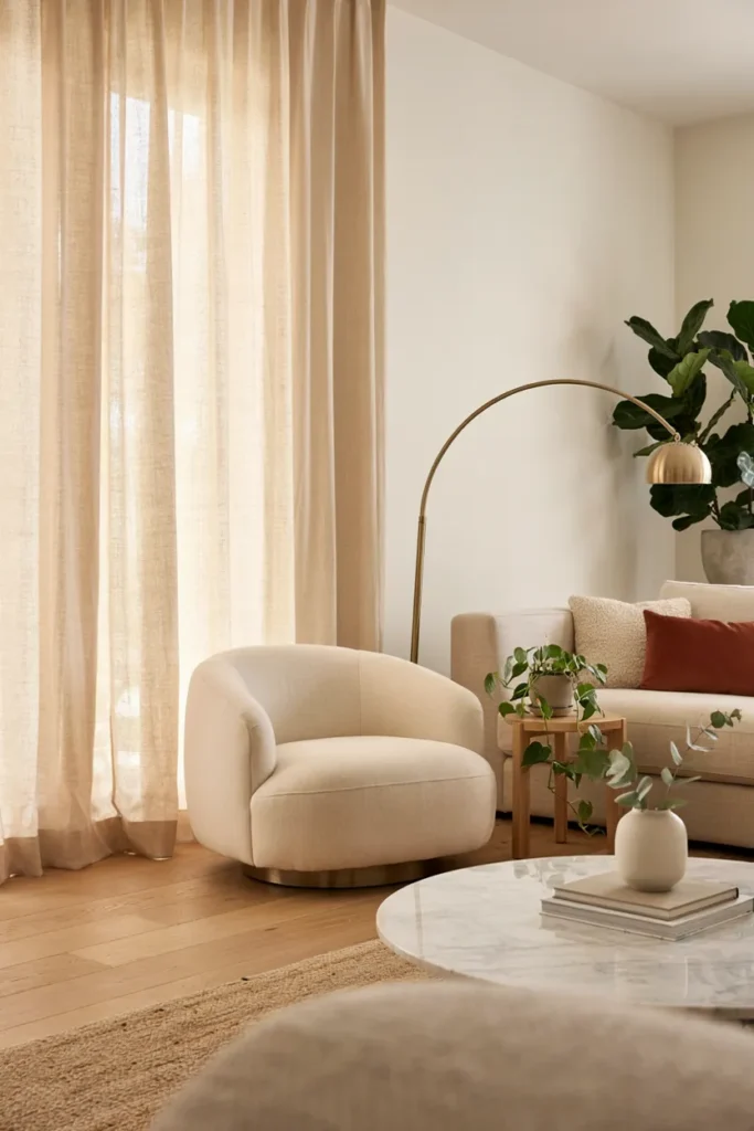Swivel Barrel Chair