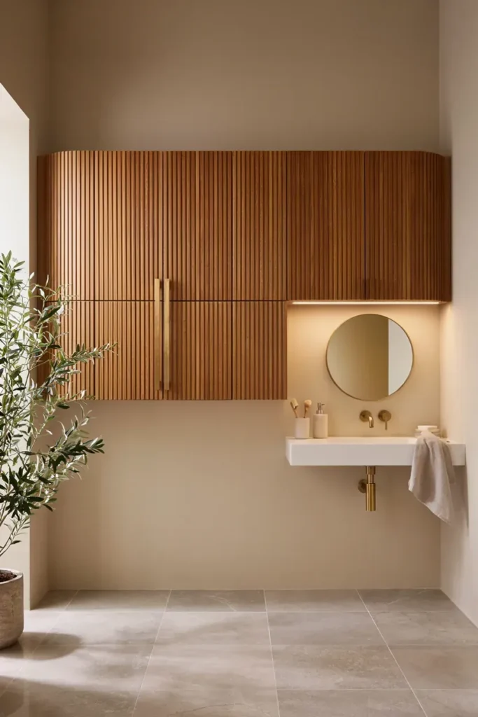 Tambour Door Cabinet
