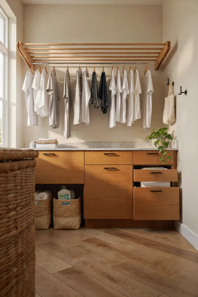 Wall-Mounted Drying Rack