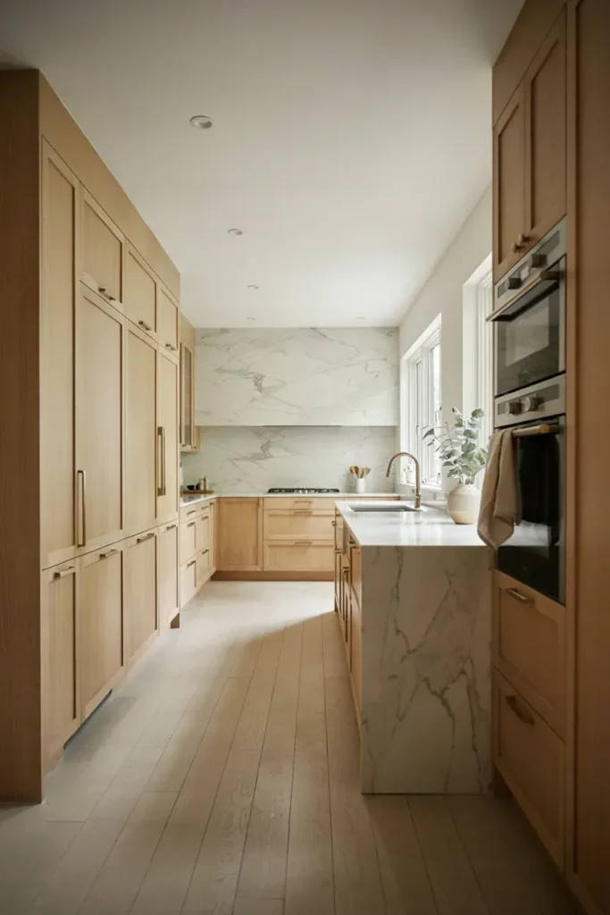 Warm Oak Cabinets