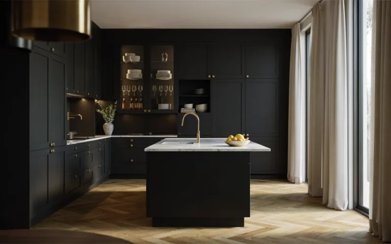 dark kitchen ideas
